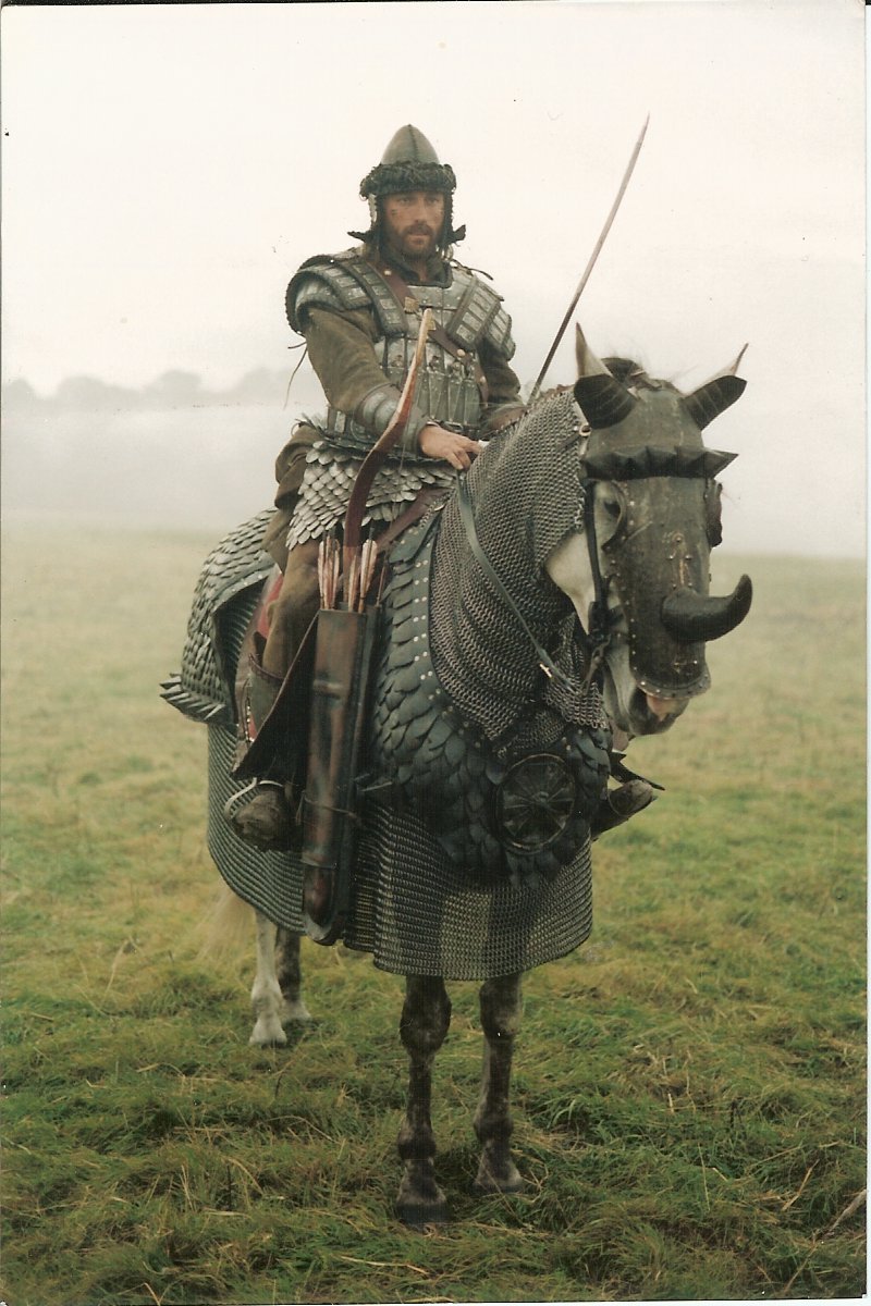 King Arthur as 'Tristran' riding double for Mads Mikkleson. Ireland.
