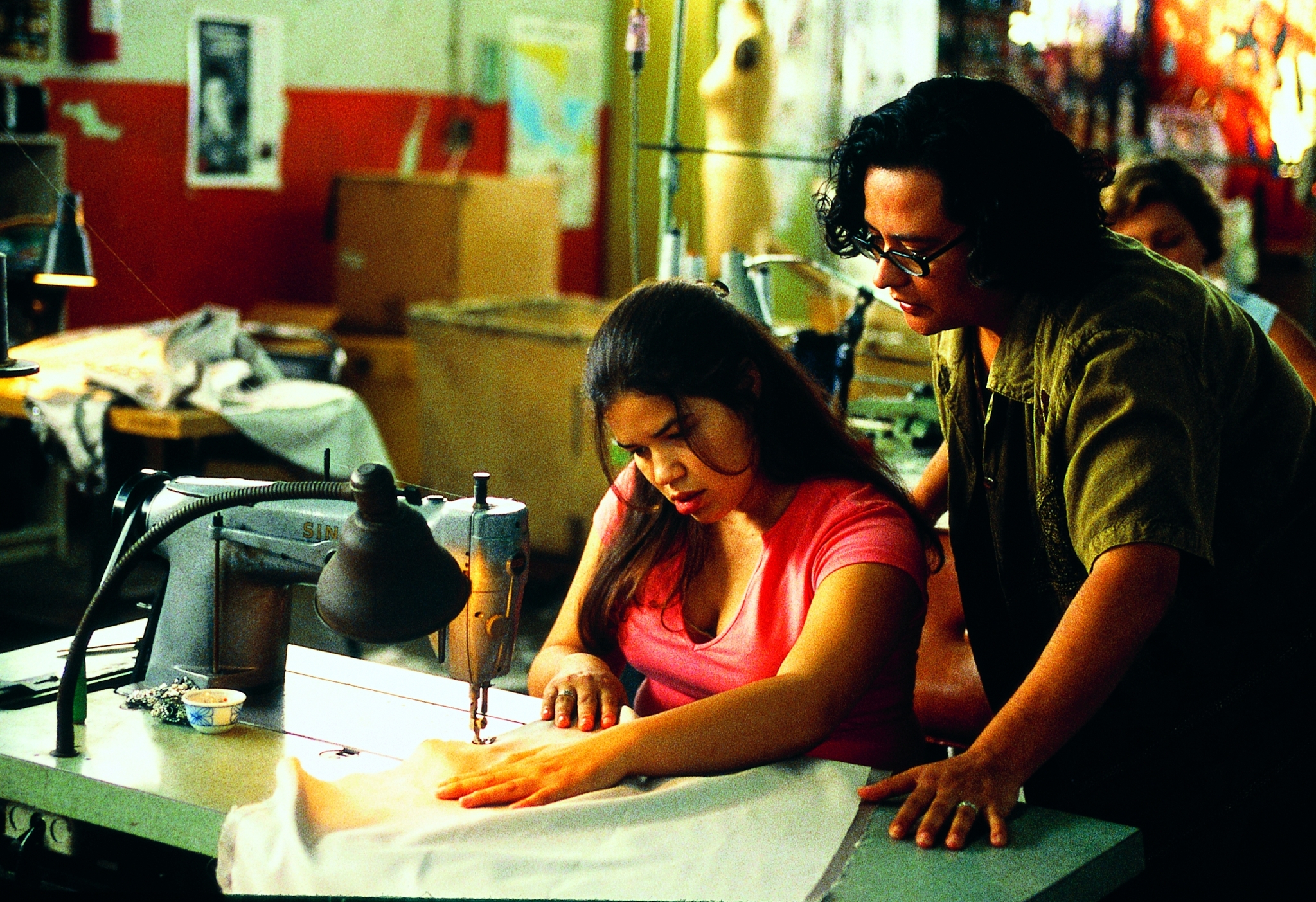 Still of Ingrid Oliu and America Ferrera in Real Women Have Curves (2002)
