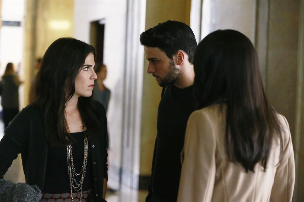 Still of Karla Souza, Aja Naomi King and Jack Falahee in How to Get Away with Murder (2014)