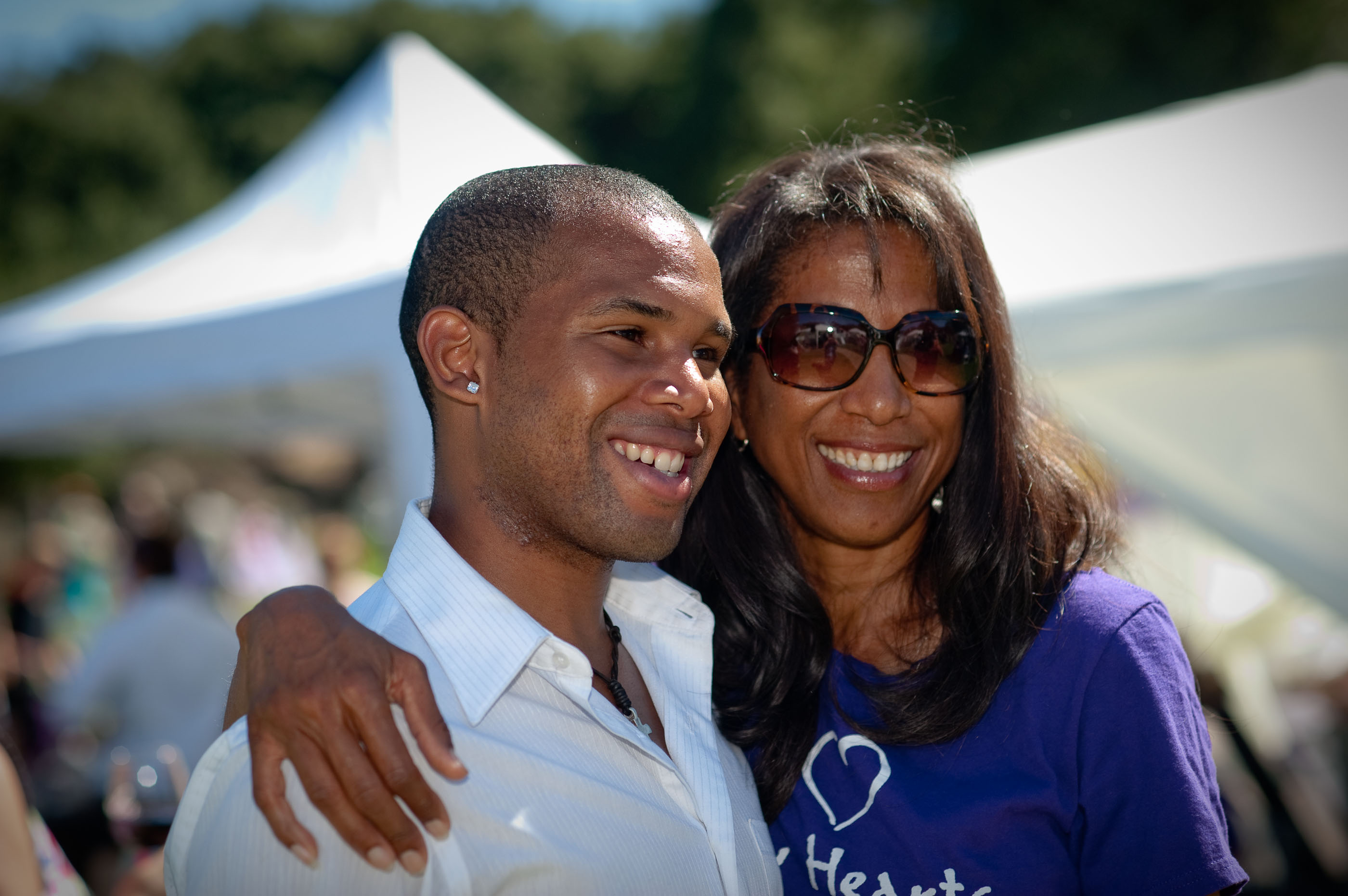 Gwendolyn Oliver and Marc Barnes at the 2010 City Hearts Harvest Festival