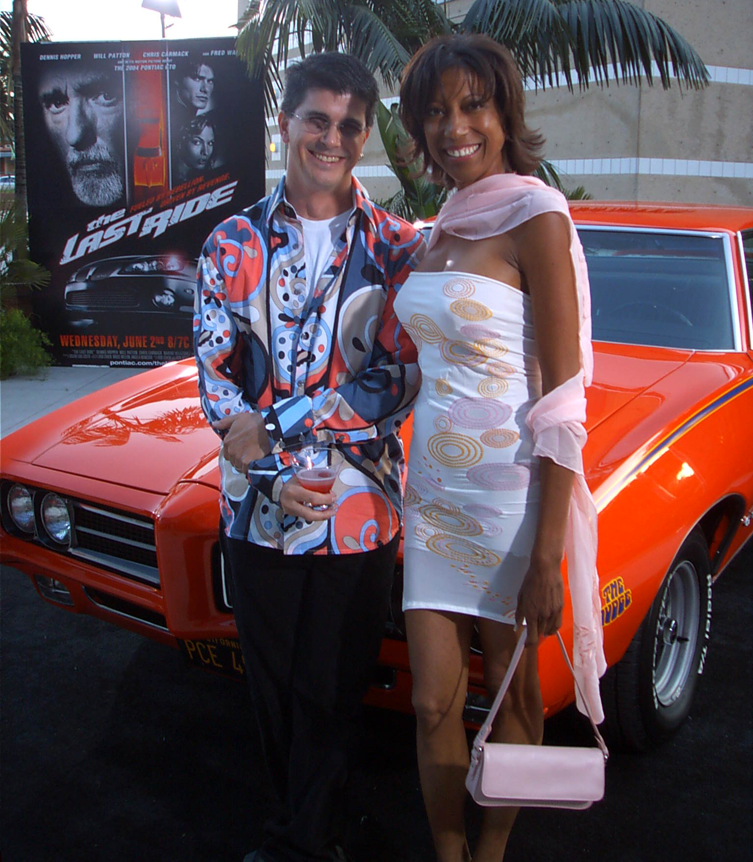 Gwendolyn Oliver and director Guy Norman Bee at The Last Ride Premiere