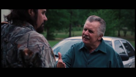 Screen shot with Co star Joe Estevez in RUGARU