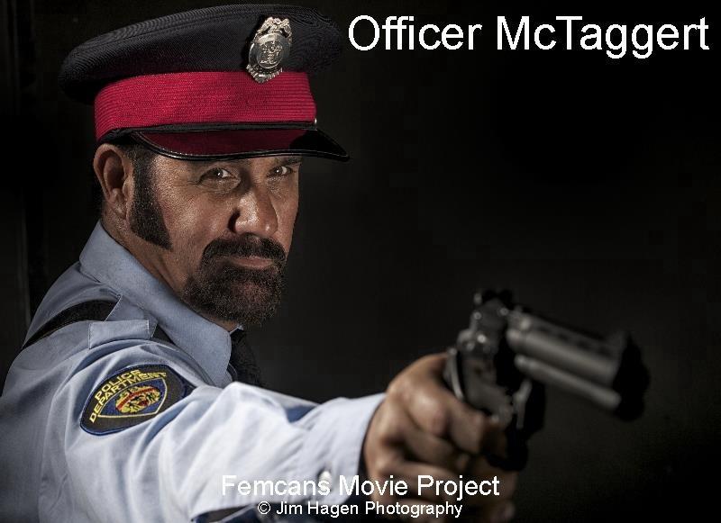 Femcans shoot as Officer McTaggert!