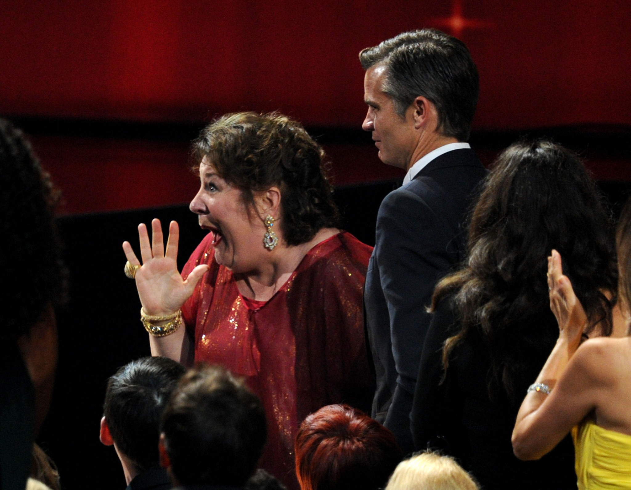 Margo Martindale and Timothy Olyphant