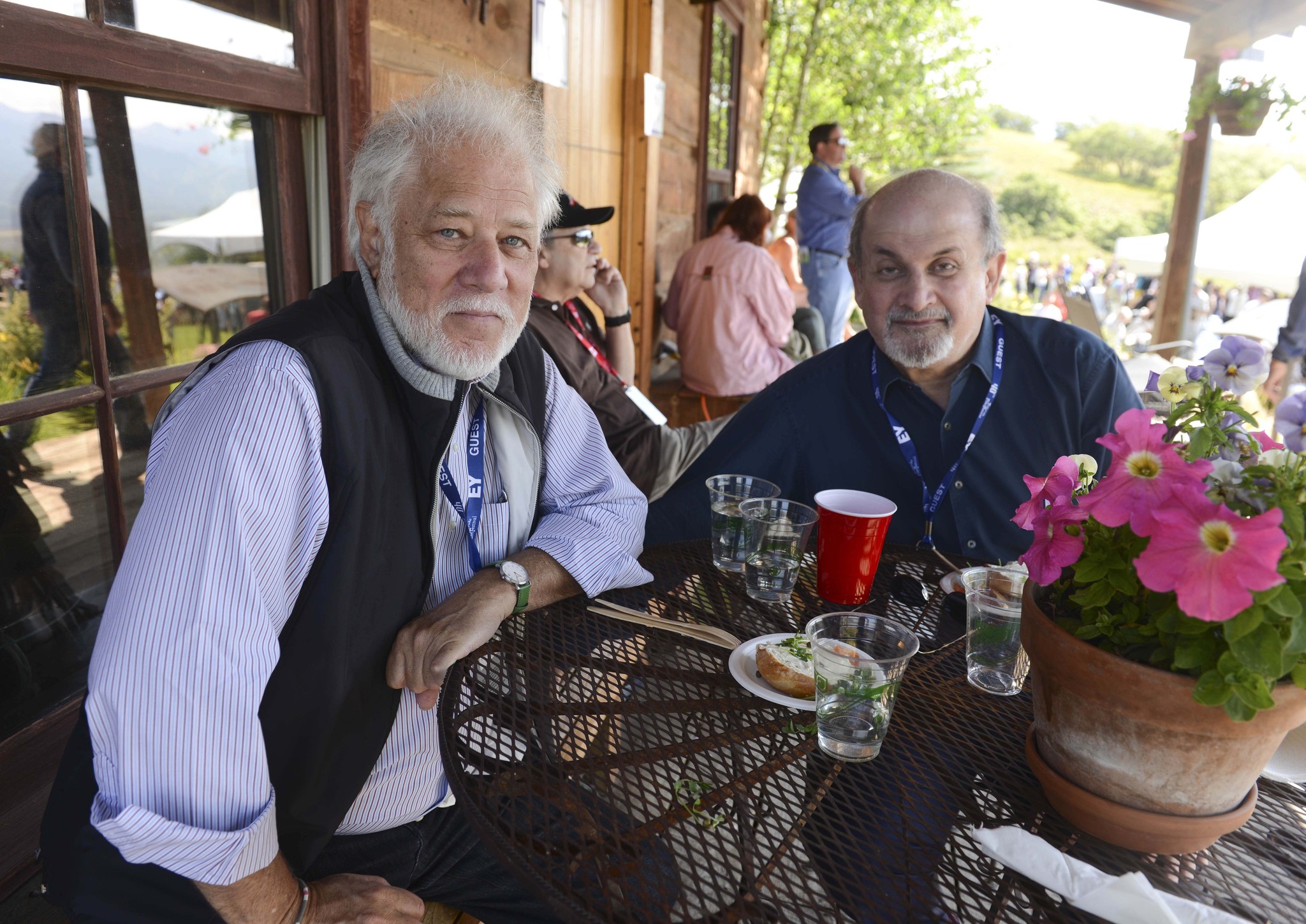 Michael Ondaatje and Salman Rushdie