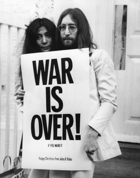 John Lennon and Yoko Ono in The U.S. vs. John Lennon (2006)