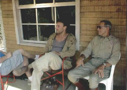 Mario Opinato with Roy Scheider in 'Texas 46' (aka 'The Good War' in USA) directed by Giorgio Serafini (2002)