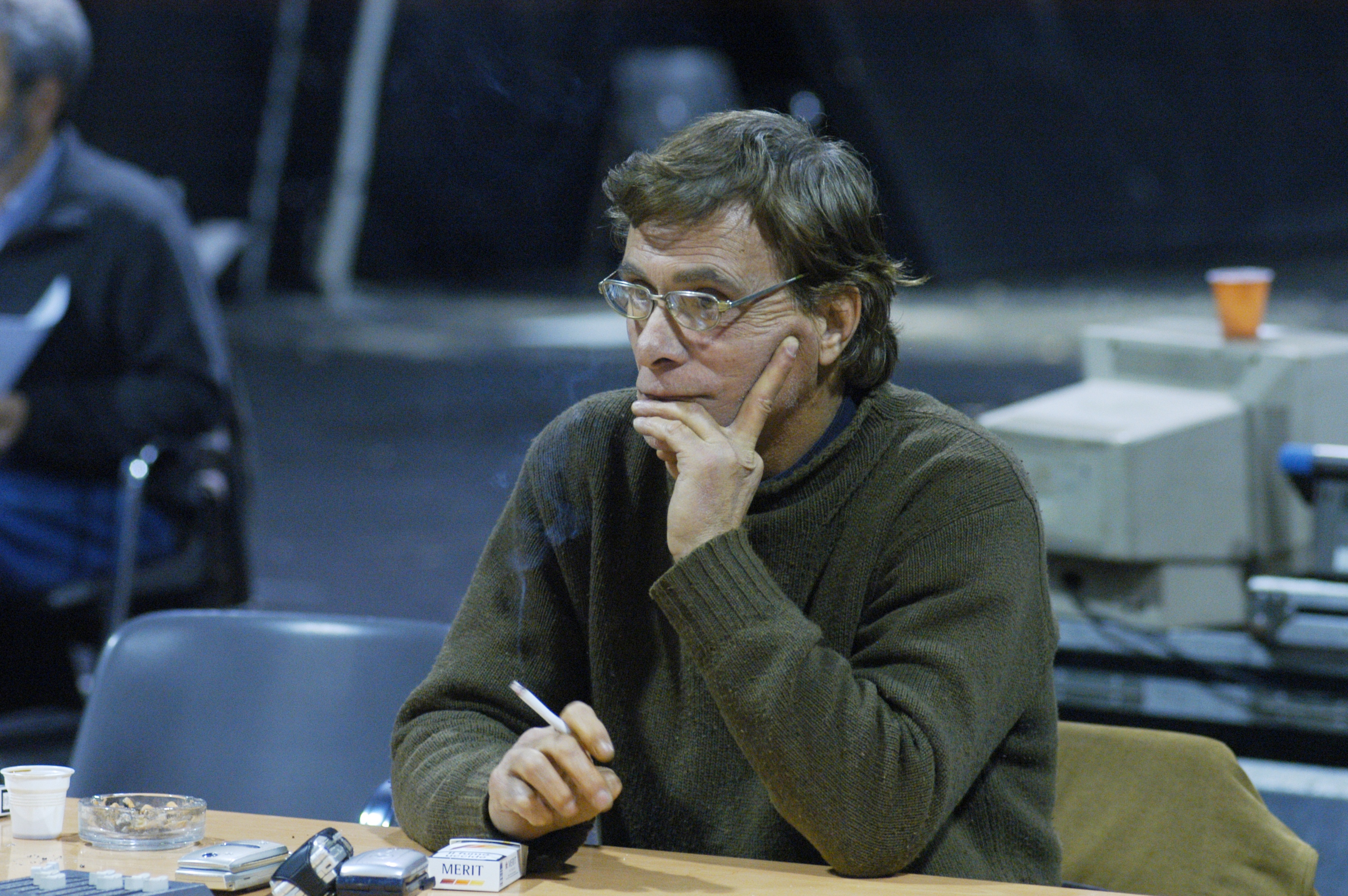 Antonio Orfanò -Cinecittà Teatro 5 -durante le prove di 