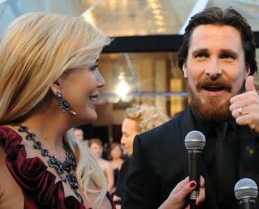 With Christian Bale at Oscars 2011