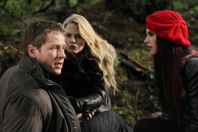 Still of Jennifer Morrison, Meghan Ory and Josh Dallas in Once Upon a Time (2011)