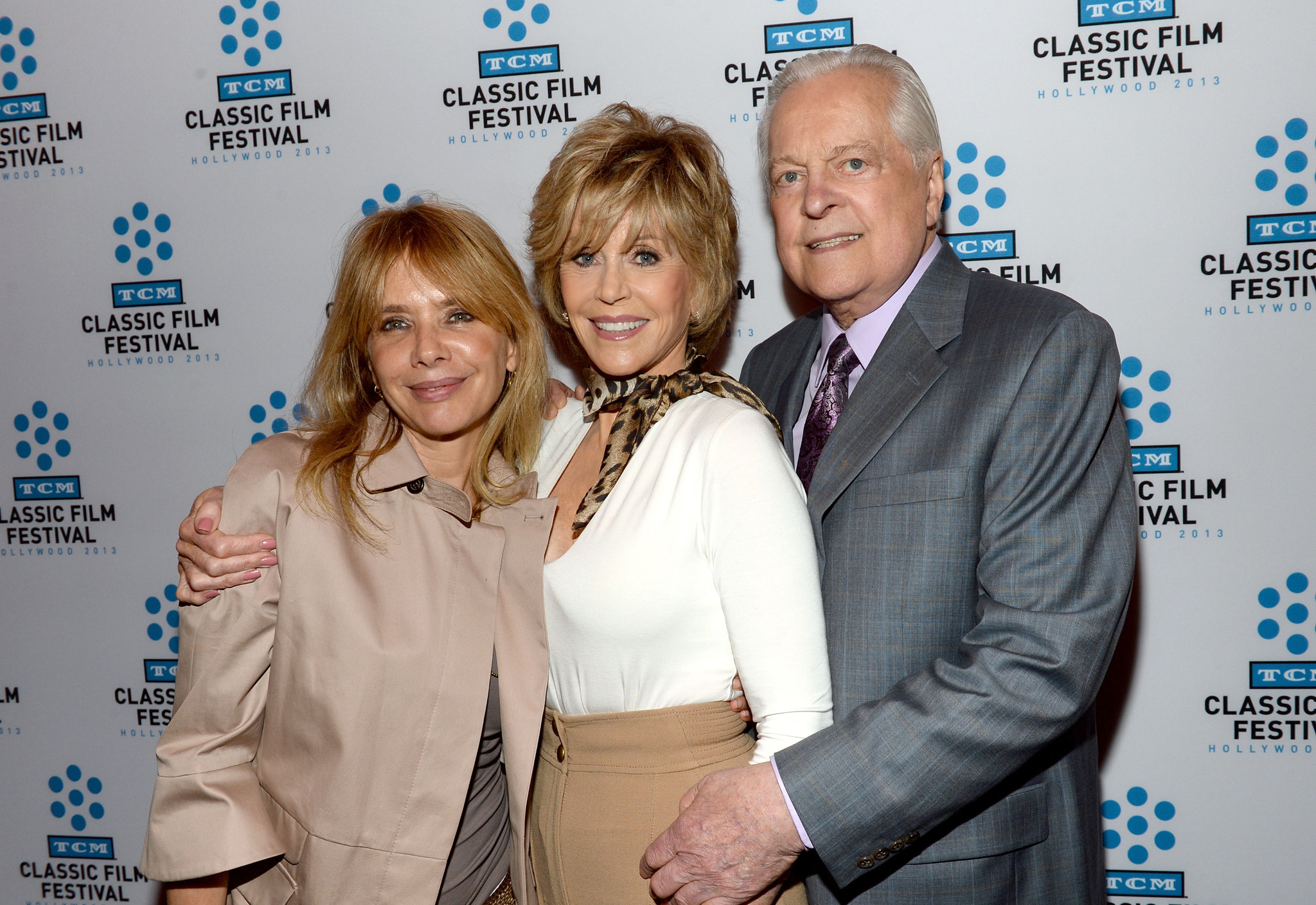 Rosanna Arquette, Jane Fonda and Robert Osborne