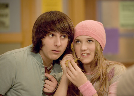 Still of Emily Osment and Mitchel Musso in Hannah Montana (2006)