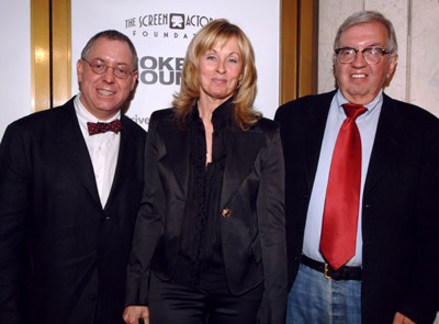 Larry McMurtry, Diana Ossana and James Schamus at event of Kuprotas kalnas (2005)