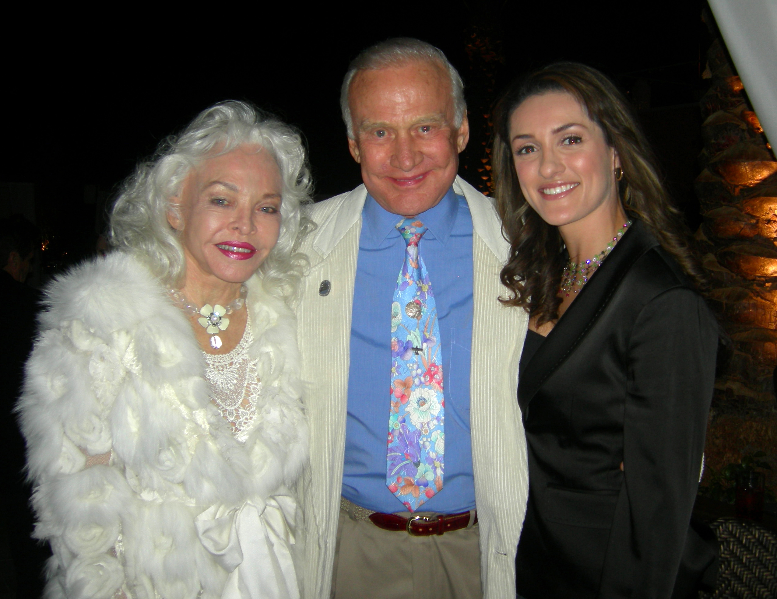 Buzz Aldrin and Mrs. Aldrin and Mirelly Taylor