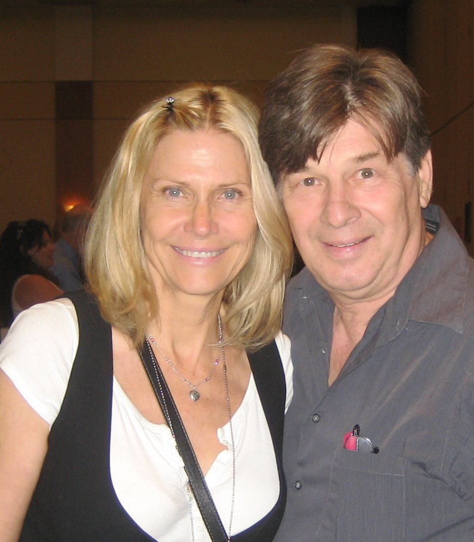 Cindy Pickett and John Otrin at the Hollywood Show, Burbank,CA. July19,2009.