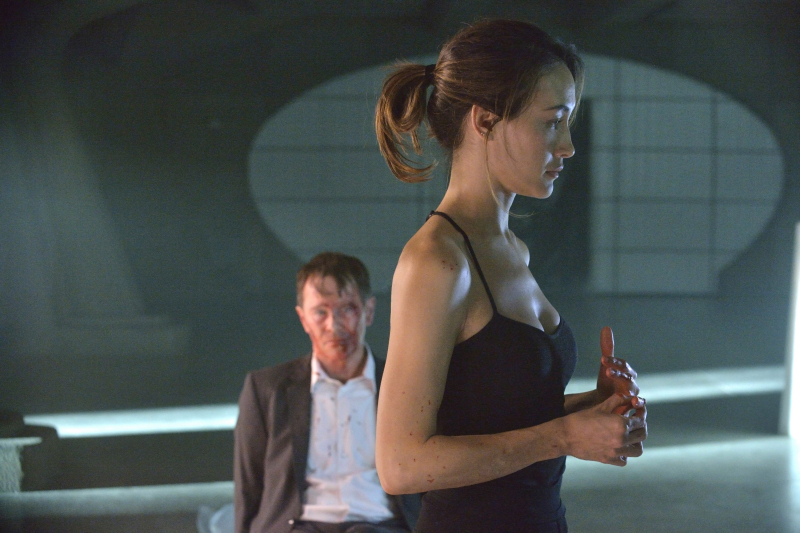 Still of Peter Outerbridge and Maggie Q in Nikita (2010)