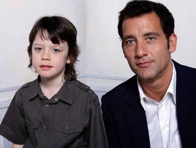 Clive Owen and Nicholas McAnulty