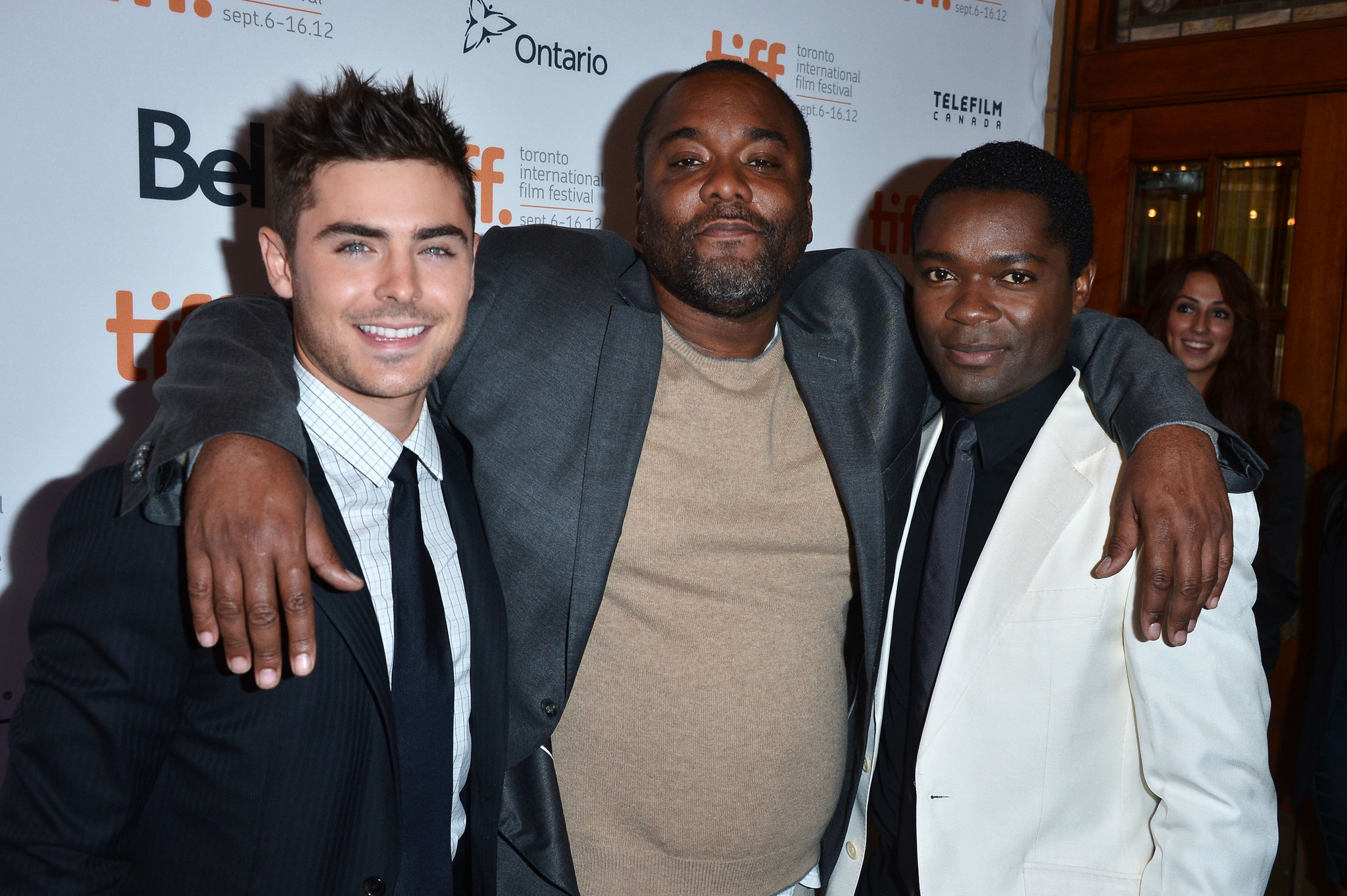 Lee Daniels, David Oyelowo and Zac Efron at event of The Paperboy (2012)