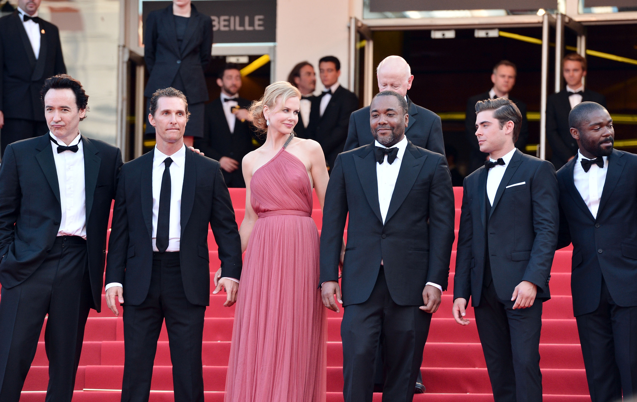 John Cusack, Nicole Kidman, Matthew McConaughey, Lee Daniels, David Oyelowo and Zac Efron at event of The Paperboy (2012)
