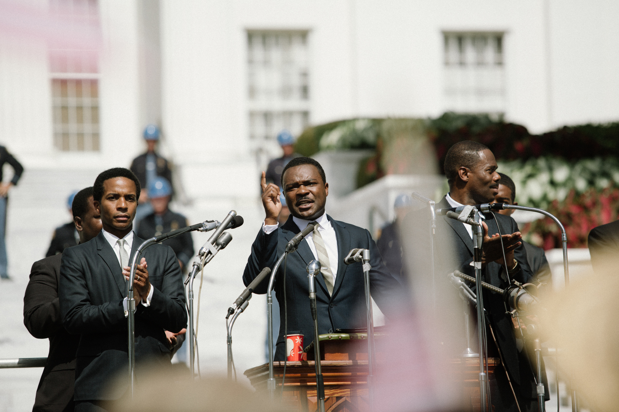 Still of Ralph Abernathy, Colman Domingo and David Oyelowo in Selma (2014)