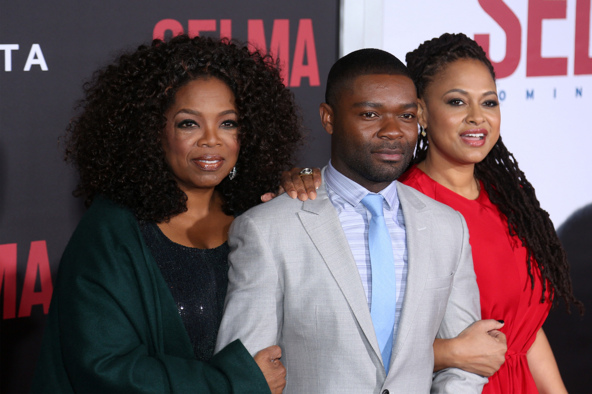Oprah Winfrey, David Oyelowo and Ava DuVernay at event of Selma (2014)