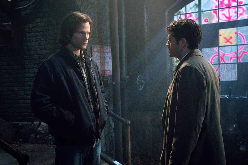 Still of Misha Collins and Jared Padalecki in Supernatural (2005)