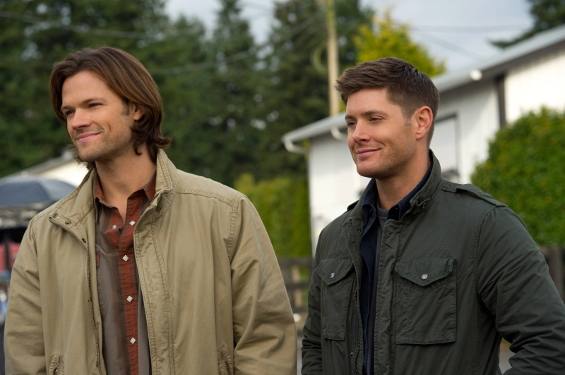 Still of Jensen Ackles and Jared Padalecki in Supernatural (2005)