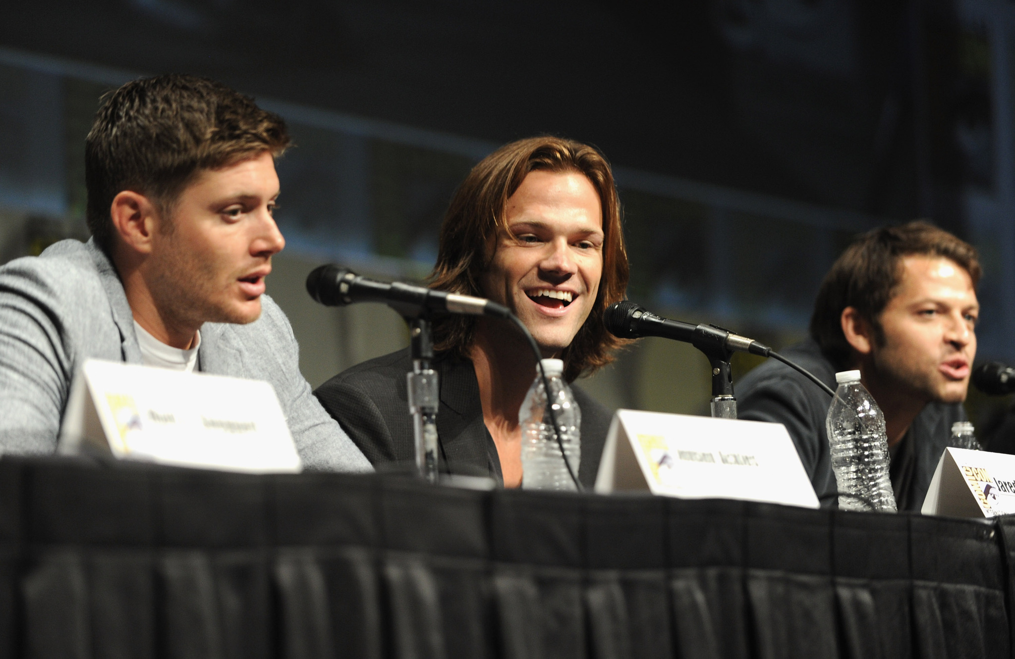 Jensen Ackles, Misha Collins and Jared Padalecki at event of Supernatural (2005)