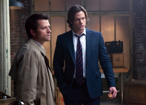 Still of Misha Collins and Jared Padalecki in Supernatural (2005)