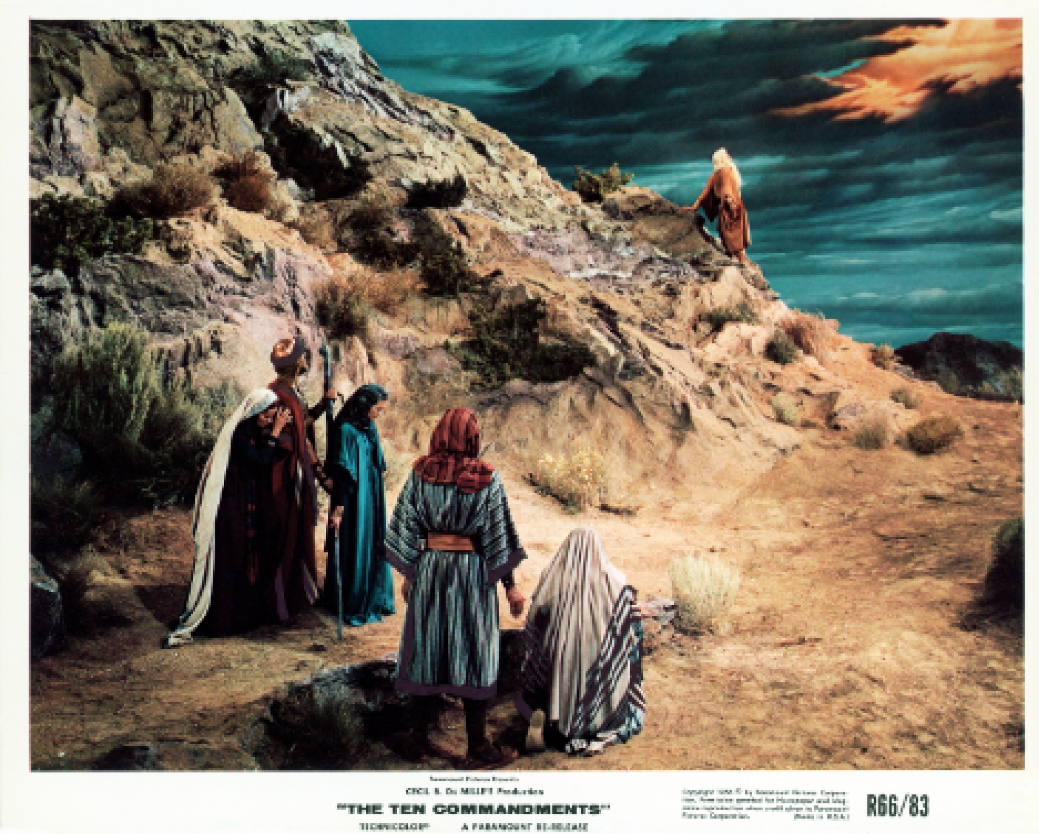 Still of John Derek and Debra Paget in The Ten Commandments (1956)