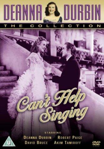 Deanna Durbin and Robert Paige in Can't Help Singing (1944)