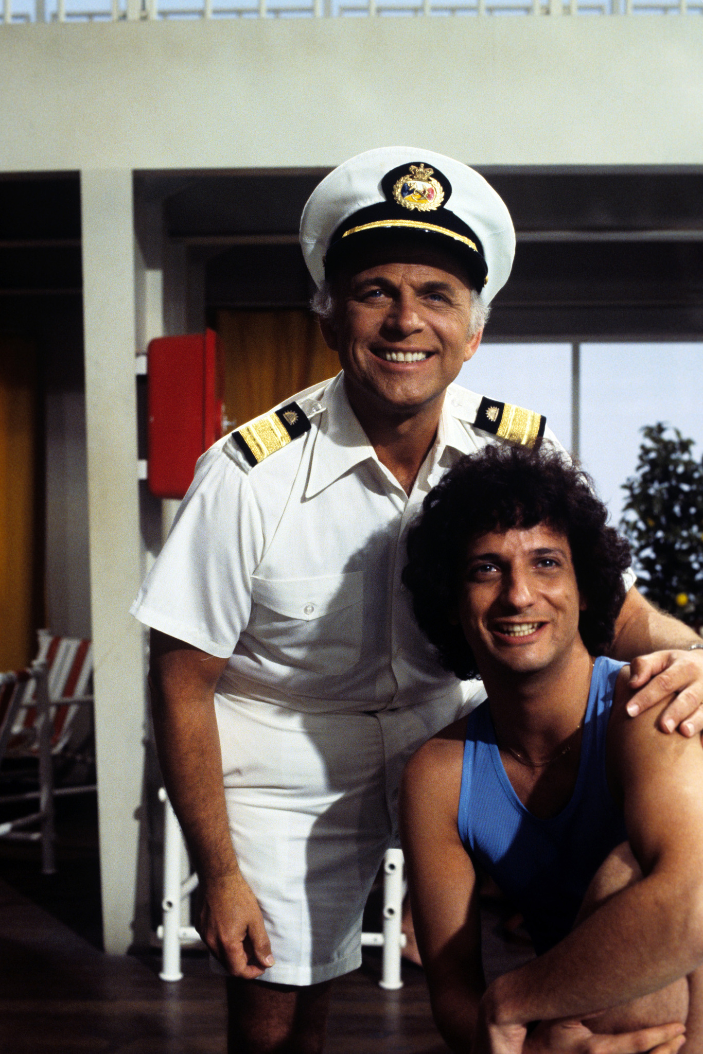 Gavin MacLeod and Ron Palillo at event of The Love Boat (1977)