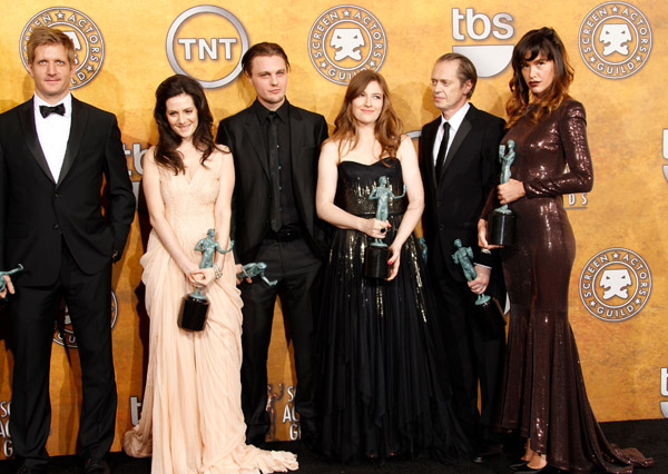 The cast of Boardwalk Empire at the SAG Awards press room