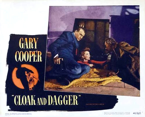 Gary Cooper and Lilli Palmer in Cloak and Dagger (1946)