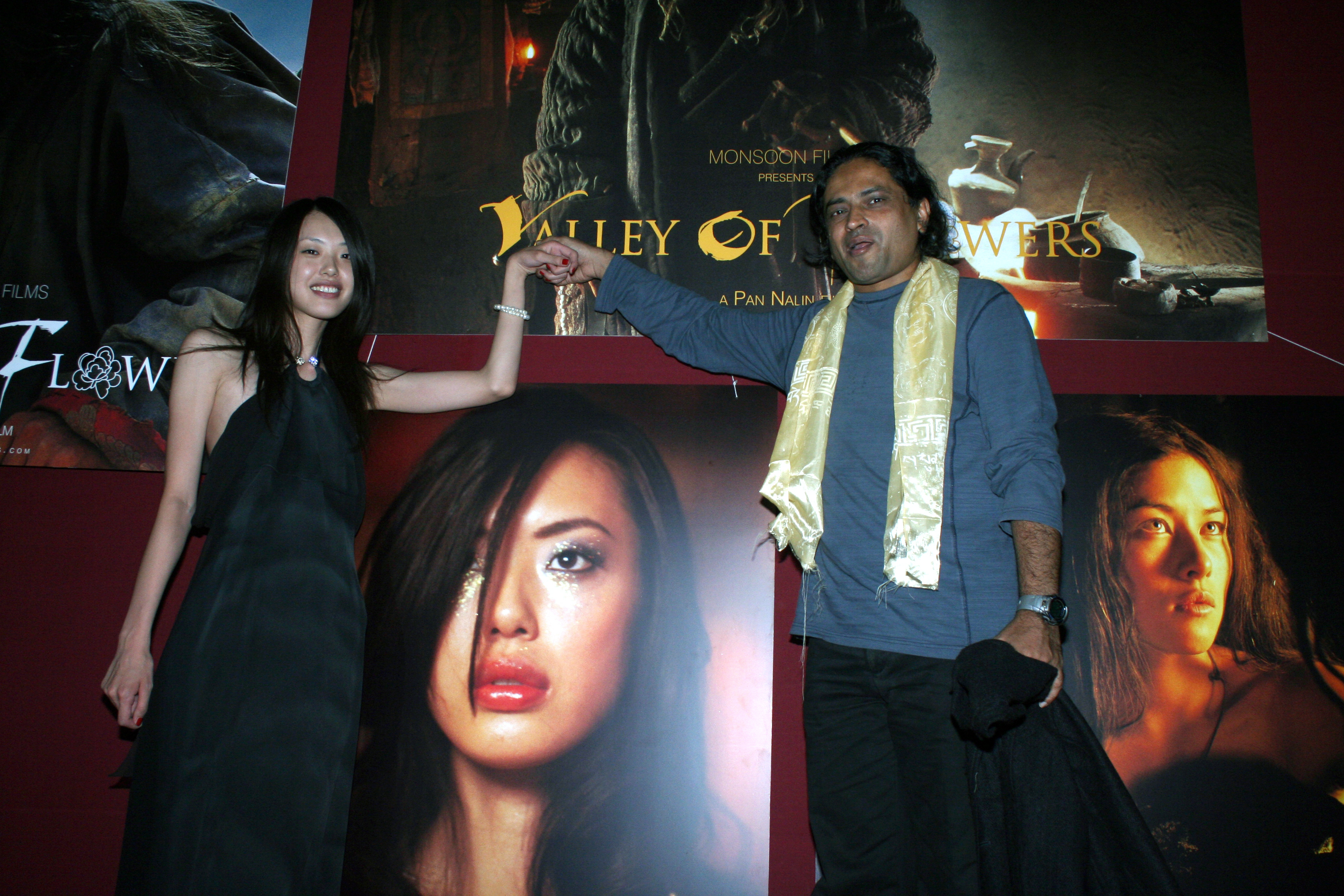 Japanese top model Eri & Pan Nalin at the World Premiere of VALLEY OF FLOWERS