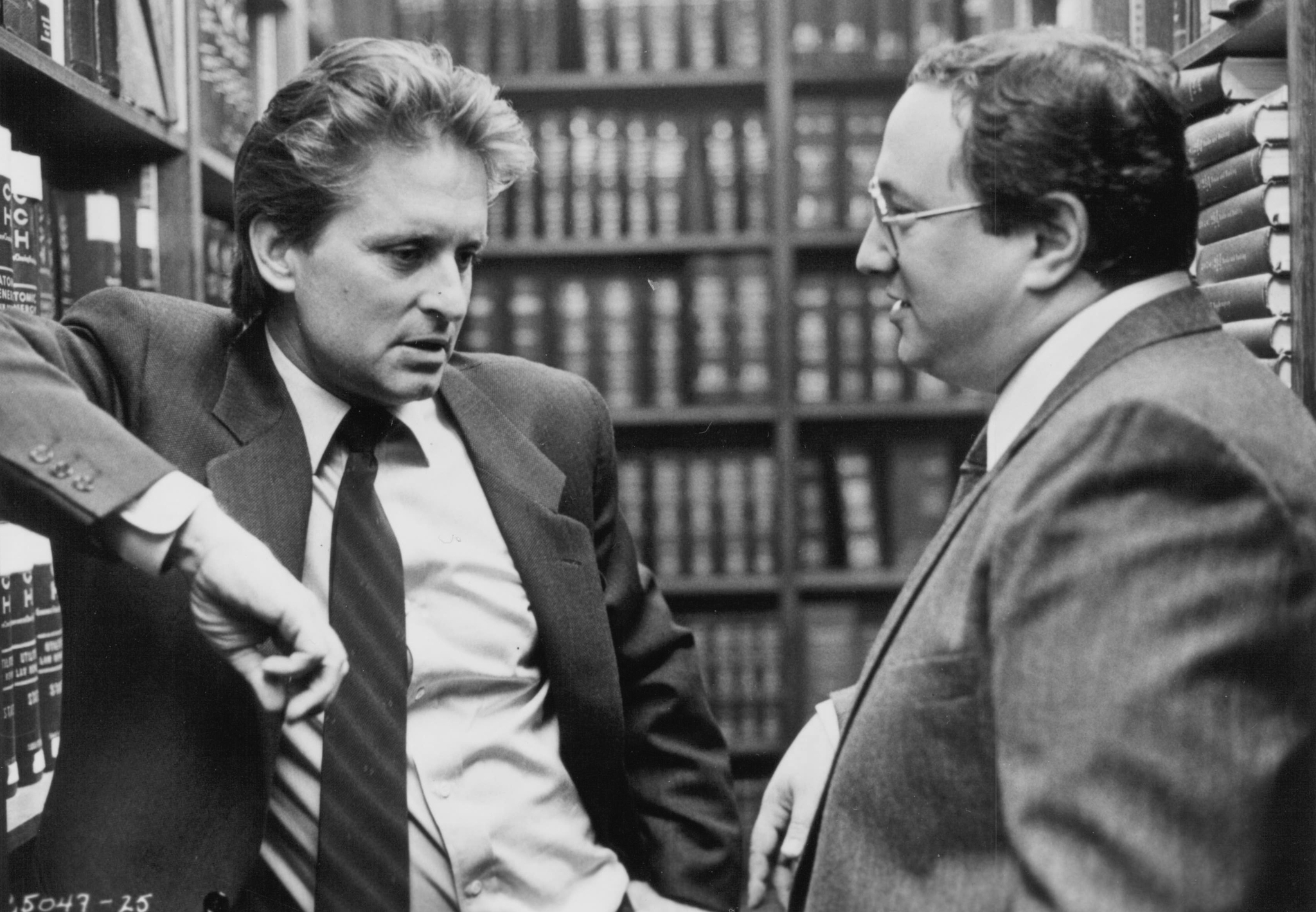 Still of Michael Douglas and Stuart Pankin in Fatal Attraction (1987)