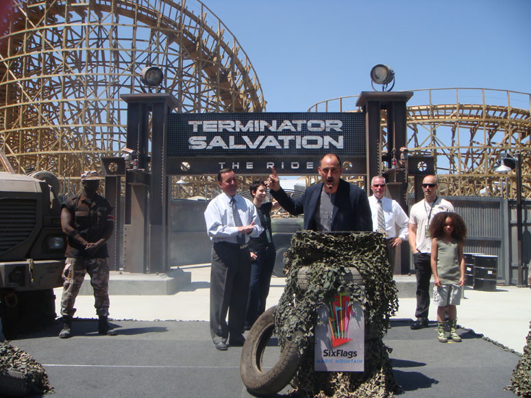 Michael Papajohn at Terminator Salvation: The Ride at Magic Mountain