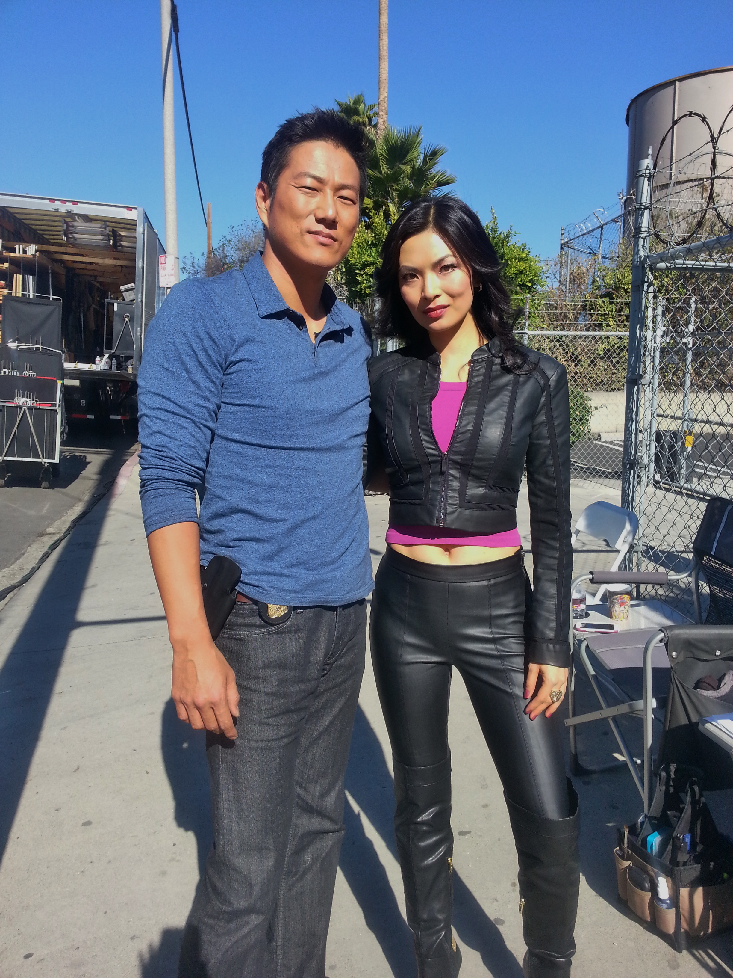 sharing on set and screen time with consummate artist Sung Kang for FOX's show called Gang Related.
