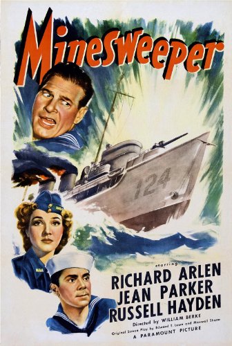 Richard Arlen, Russell Hayden and Jean Parker in Minesweeper (1943)