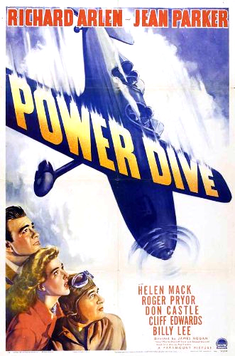 Richard Arlen, Don Castle and Jean Parker in Power Dive (1941)