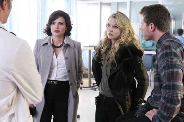 Still of Jennifer Morrison, Lana Parrilla and Josh Dallas in Once Upon a Time (2011)