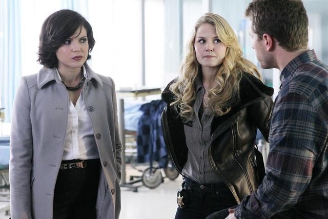 Still of Jennifer Morrison, Lana Parrilla and Josh Dallas in Once Upon a Time (2011)