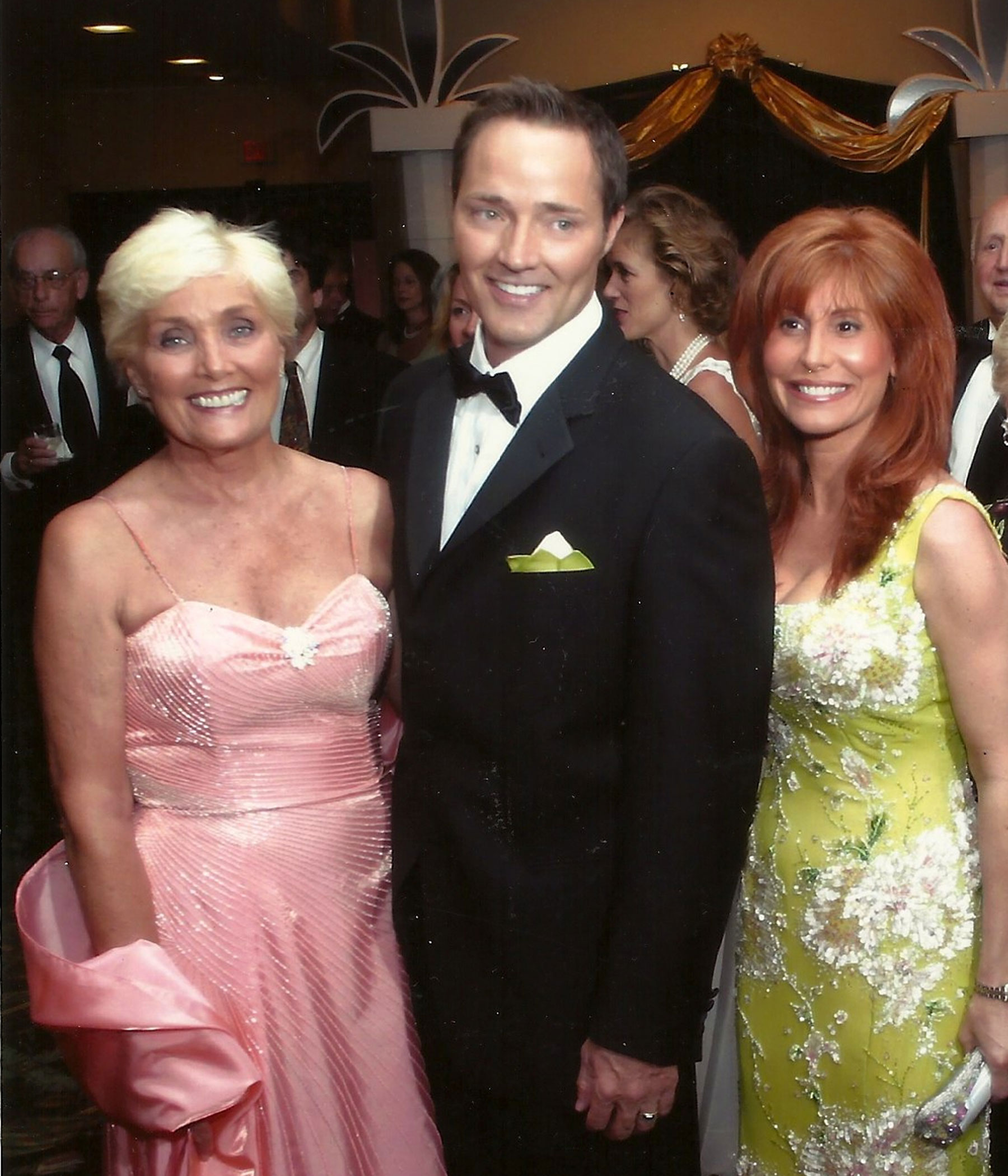 Palm Beach Film Festival Gala with his mother Arlene Piazza and Suzanne Delaurentiis