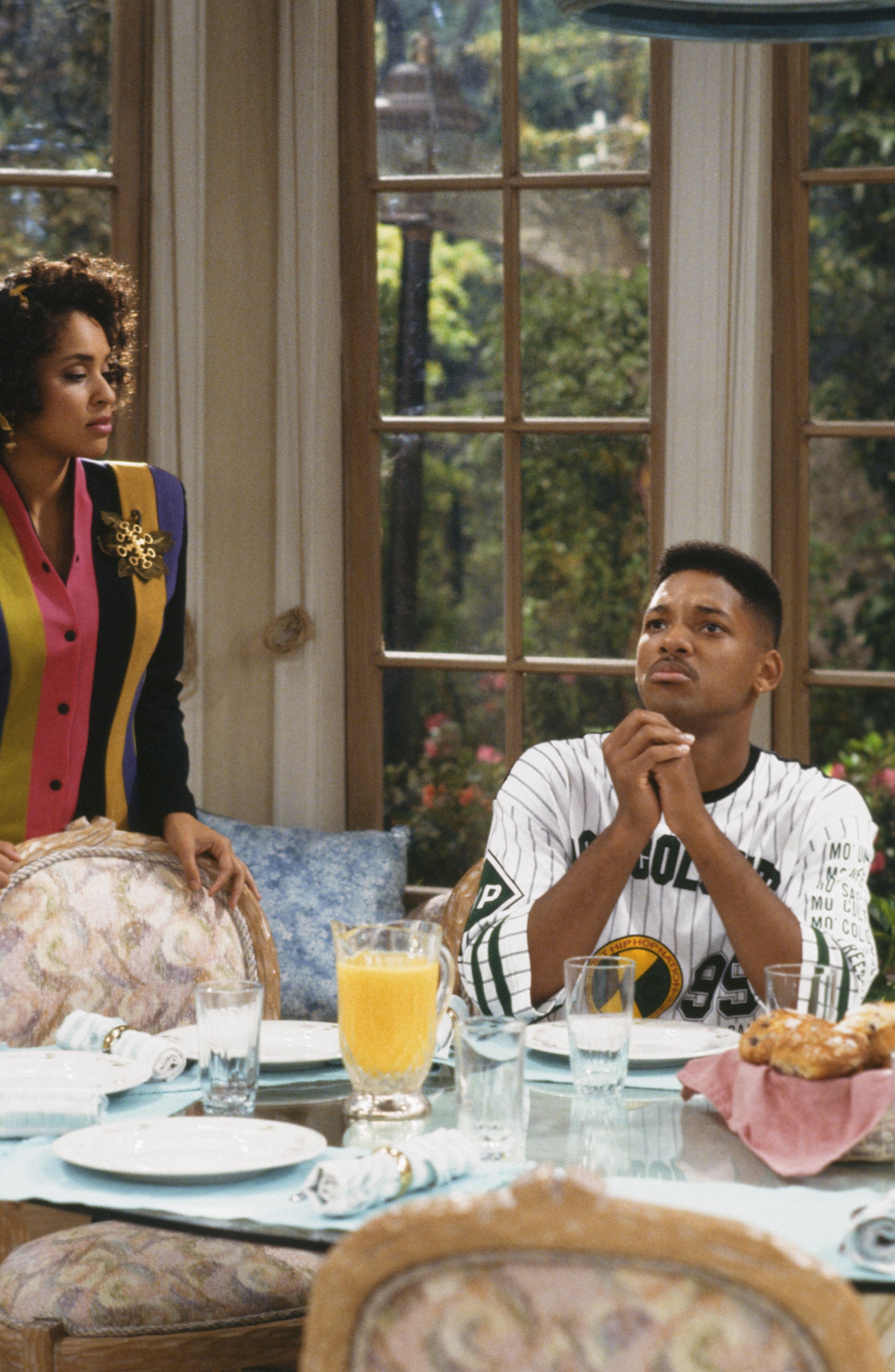 Still of Will Smith and Karyn Parsons in The Fresh Prince of Bel-Air (1990)