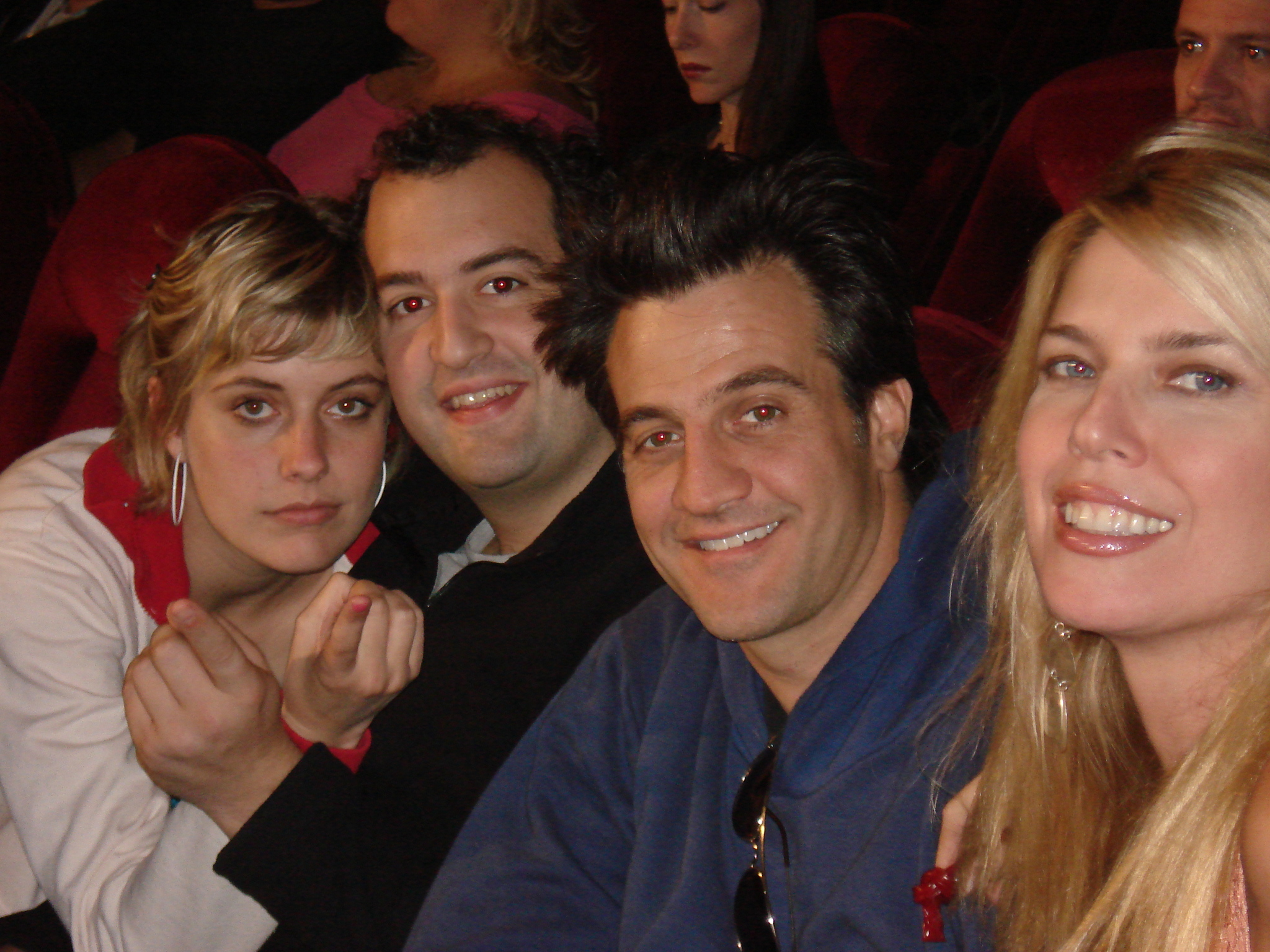 Still of Elise Muller, Ross Partridge, Steve Zissis and Greta Gerwig in Baghead (2008)