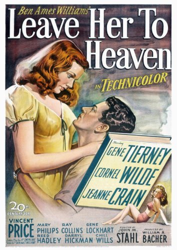 Gene Tierney, Jeanne Crain and Cornel Wilde in Leave Her to Heaven (1945)