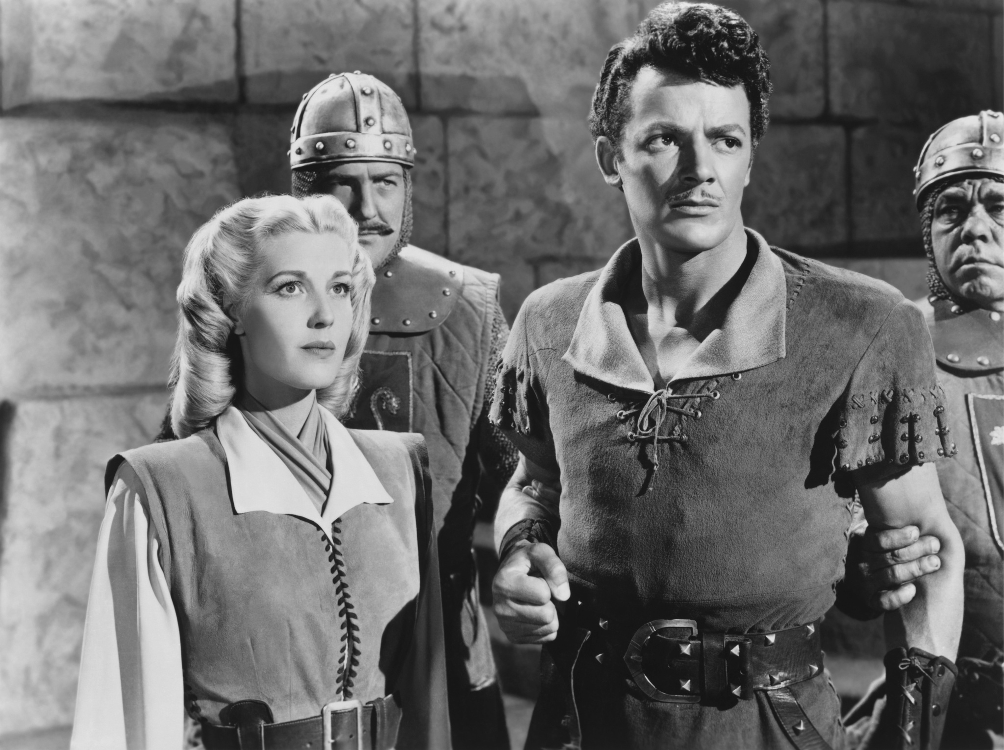 Still of Anita Louise and Cornel Wilde in The Bandit of Sherwood Forest (1946)