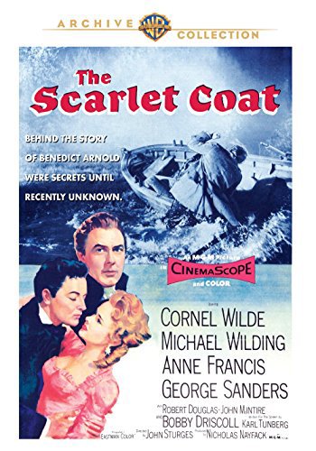 Anne Francis, Cornel Wilde and Michael Wilding in The Scarlet Coat (1955)