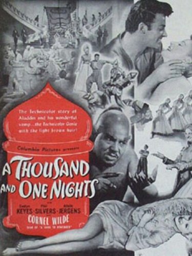 Rex Ingram, Evelyn Keyes and Cornel Wilde in A Thousand and One Nights (1945)