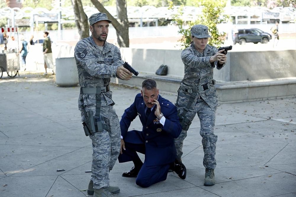Still of Adrian Pasdar and Nick Blood in Agents of S.H.I.E.L.D. (2013)